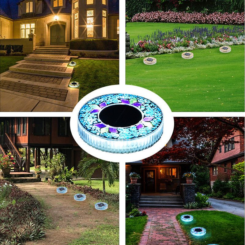 🔅Solar Outdoor Mosaic Disk Lights